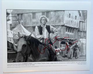 Heath Ledger Signed Photo From Knight 