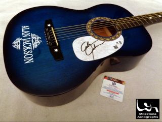 Alan Jackson Autographed Signed Acoustic Guitar W/ Ga -
