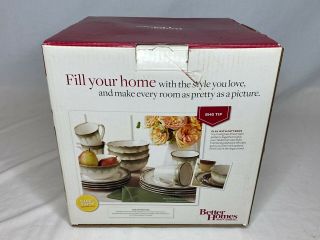 Better Homes & Gardens Simply Fluted Dillweed 16 piece Dinnerware Set 2