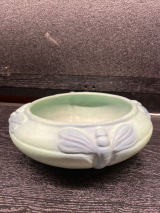 ☆ Van Briggle Art Pottery - Dragonfly Large Bowl - Marked