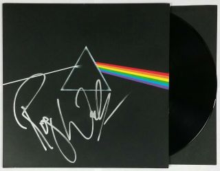 Roger Waters Pink Floyd Signed Dark Side Of Moon Vinyl Record Album Jsa Z06471