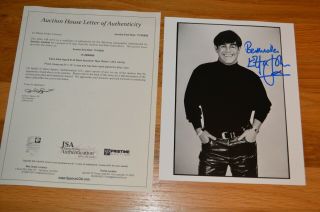 Elton John Autographed B/w 8x10 Photo With James Spence Aloa