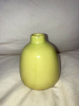 Edith Heath Ceramic Bud Vase 129 Usa Green Pottery Mid Century Modern Design Ec