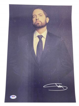 Eminem Signed Autograph Lithograph Poster Music To Be Murdered By Mtbmb