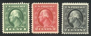 U.  S.  405 - 7 - 1c - 7c Washington ($83)