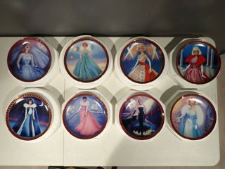 Danbury Barbie Set Of 8 Collectors Plates By Susie Morton