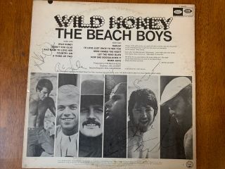 Beach Boys Brian Carl Dennis Wilson Mike Love & Al Signed Lp Album Vinyl W/coa