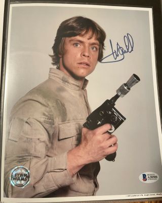 Mark Hamill Star Wars Authentic Signed 8x10 Photo Autographed Bas Opx Read