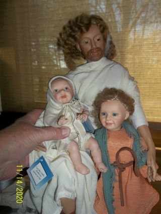 Ashton Drake Porcelain Religious Doll " Let The Little Children Come To Me "