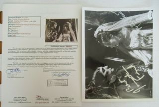 Jonathan Frid Kathryn Leigh Scott Signed Autographed 8x10 Photo Dark Shadows Jsa
