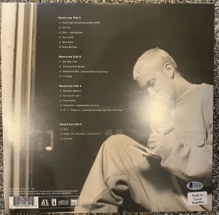 Eminem Signed Autograph Marshall Mathers LP MMLP Vinyl Beckett BAS Certified 6