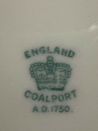 Vintage Coal Port Plate Cobalt Blue And Gold England 3