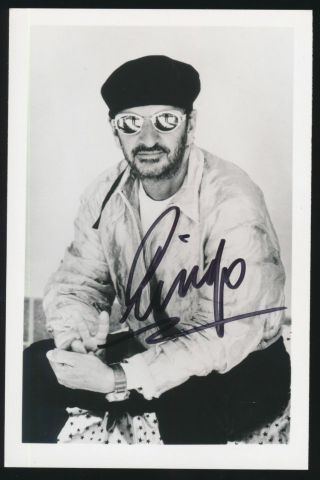 The Beatles / Ringo Starr / Hand - Signed Photo / Perry Cox / Loa