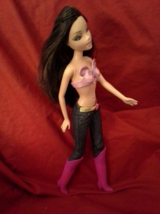 Barbie My Scene Nolee Doll Raven Hair Belly Button Ring Stud Bling Accessory