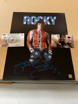 Sylvester Stallone " Rocky " Autographed 16x20 Photo Asi Proof