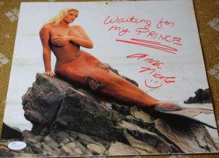 Anna Nicole Smith Jsa Cert Hand Signed 12x12 Calendar Photo Authentic Autograph