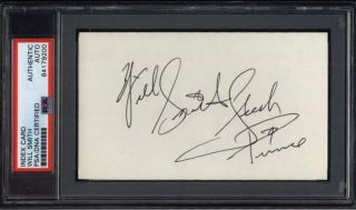 Will Smith Fresh Prince Inscription Actor Signed 3 " X 5 " Index Card Psa/dna