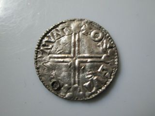 England,  Anglo saxon 11 century long cross type penny Aethelred II,  Huntington 2