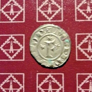 Kingdom Of Sicily.  Frederick Ii.  1197 - 1250.  Silver Denaro.  Brindisi.  Ef, .