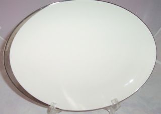 Pickard Crescent Ivory Serving Platter 15 5/8 " X 11 3/4 " Turkey Platinum 1123