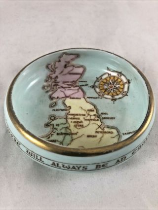 Paragon Porcelain Patriotic Series There Will Always Be An England Pin Dish Map