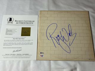 Roger Waters Signed Pink Floyd The Wall Vinyl Lp Beckett Bas A67628
