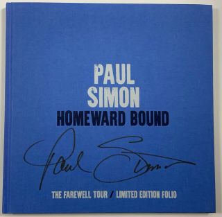 Paul Simon Homeward Bound Autograph Signed Book The Farewell Tour