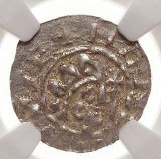 Netherlands,  Friesland - Leeunwerden.  Bruno Iii,  1038 - 57,  Silver Denar,  Ngc Ms62