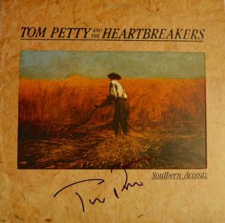 Autographed Psa/dna Tom Petty Southern Accents Album Cover With Album