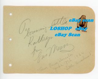 Vintage Gus Meins Signed Autograph Album Our Gang Laurel Hardy Director