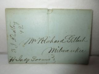 1842 Buffalo Ny To Milwaukee Wisconsin Territory Stampless Cover W/ Long Letter