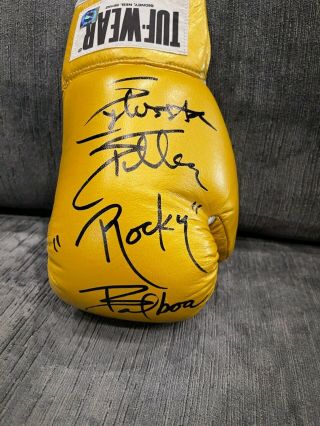 Sylvester Stallone Rocky Balboa Autographed Tuf Wear Boxing Glove Asi Proof