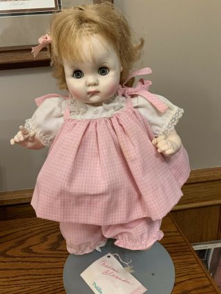 Madame Alexander Puddin Doll 14” Pink Check