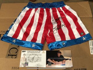 Sylvester Stallone Rocky Balboa Autographed Rocky Iv Boxing Trunks Asi Proof