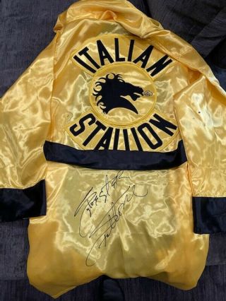 Sylvester Stallone Rocky Imperfect Italian Stallion Robe Asi Proof