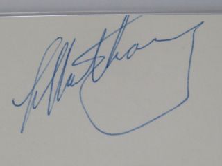 George Martin THE BEATLES Signed Autograph 3x5 Index Card Encapsulated Slab, 3