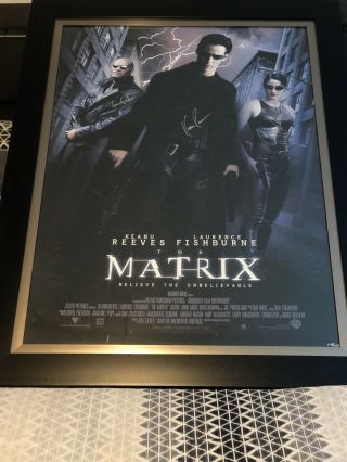 The Matrix Signed And Framed Movie Poster With