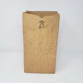 Harvey Craft - Brown " Paper Bag " Ceramic Vase - Canada