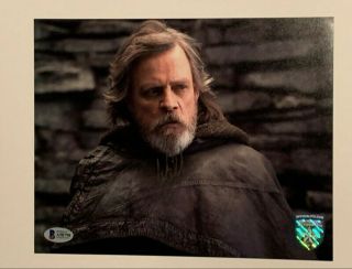 Mark Hamill Signed Autographed Star Wars Official Pix 8x10 Photo Bas A58798