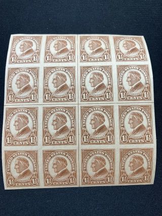 1923 - 25 Us Stamp Block Sc 576 Mlhog,  Scv $?