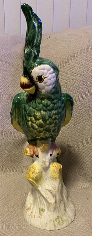 Mottahedeh Cockatoo Or Parrot 16 " Figurine Made In Italy 2