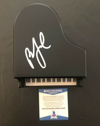 Piano Man Billy Joel Signed Mini Piano Authentic Autograph Bas Beckett 13