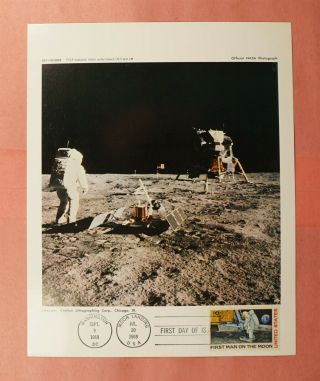 Dr Who 1969 Fdc C76 Moon Landing Apollo 11 Official Nasa Photo Space L129829
