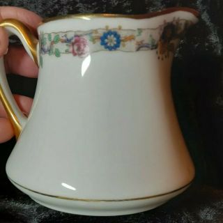 Antique - Vintage C Ahrenfeldt Limoges Depose France - Creamer & Sugar Bowl Euc