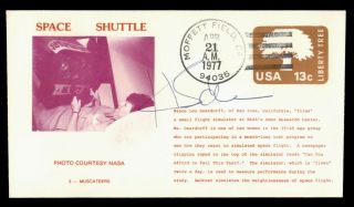 Dr Who 1977 Moffett Field Ca Space Shuttle Test Simulator Signed Cachet F75448