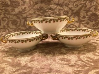 Haviland & Co Limoges Schleiger 101 - 1 Small Bowls - 3 Small Bowls - Rare Piece