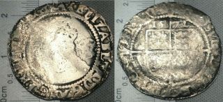 England Elizabeth I 1572 Sixpence Hammered Silver Medieval Coin Ermine Sp 2562