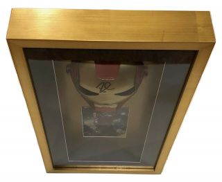 ROBERT DOWNEY JR.  AUTOGRAPHED Hand SIGNED IRON MAN MASK Shadowboxed FRAMED w/COA 5
