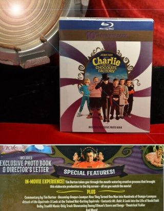 JOHNNY DEPP Signed Wonka,  Charlie & Chocolate Factory PROP,  DVD,  Frame,  UACC 6