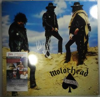 Signed Motorhead Lemmy Kilmister Autographed Ace Of Spades Lp Jsa Iii10620